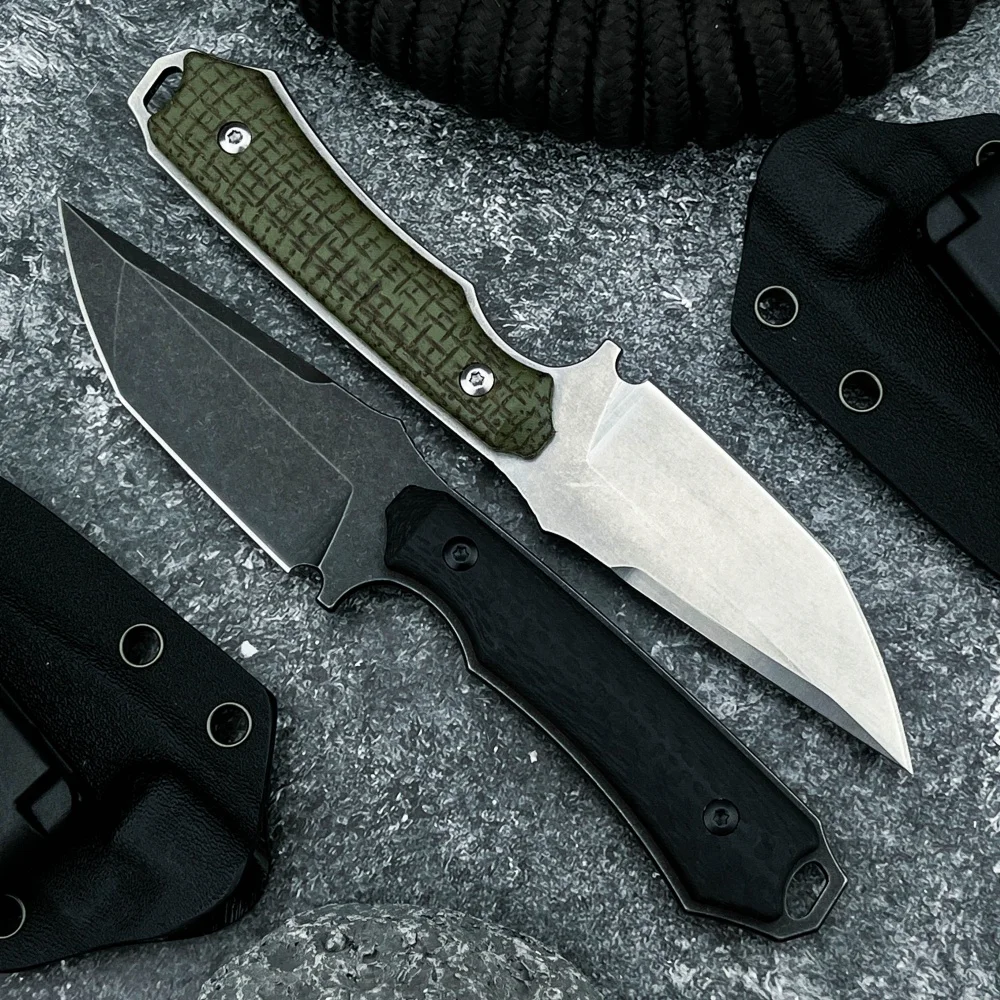 

Новый нож с фиксированным лезвием высокой твердости и ножнами, лезвие 8cr13Mov, ручка G10, уличный походный нож, инструмент EDC, спасательный нож для выживания