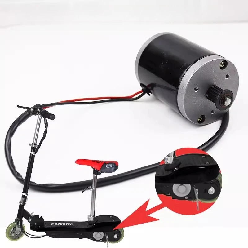 12V/24V 120W 4830 Motor with Gear/Synchronous/Smooth Output Shaft for Electric Scooter/E-Bike/Vehicle Modification