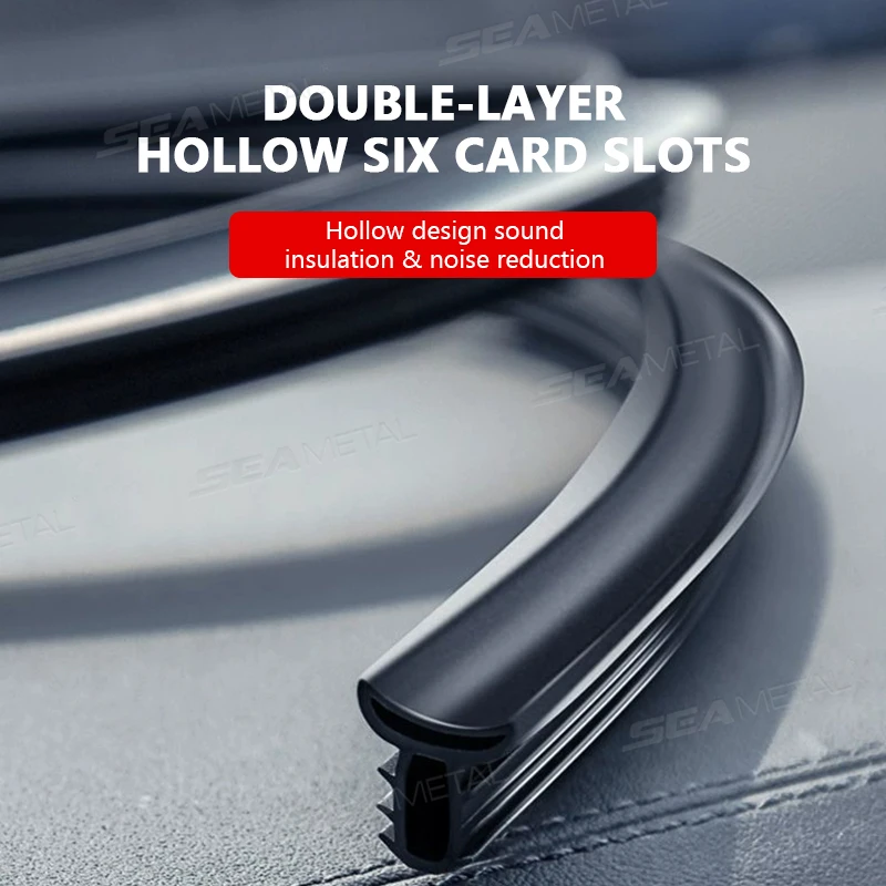 SEAMETAL 160CM Dashboard Gap Filler Flexible Rubber Seal Strip Waterproof Dustproof Car Center Console Filling Strip Odorless