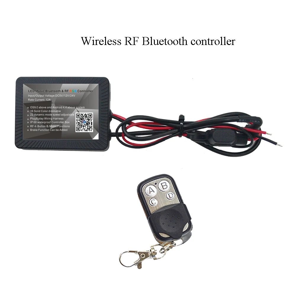 Wasserdichter RGB-Bluetooth-LED-Musikcontroller mit Smartphone-Steuerung