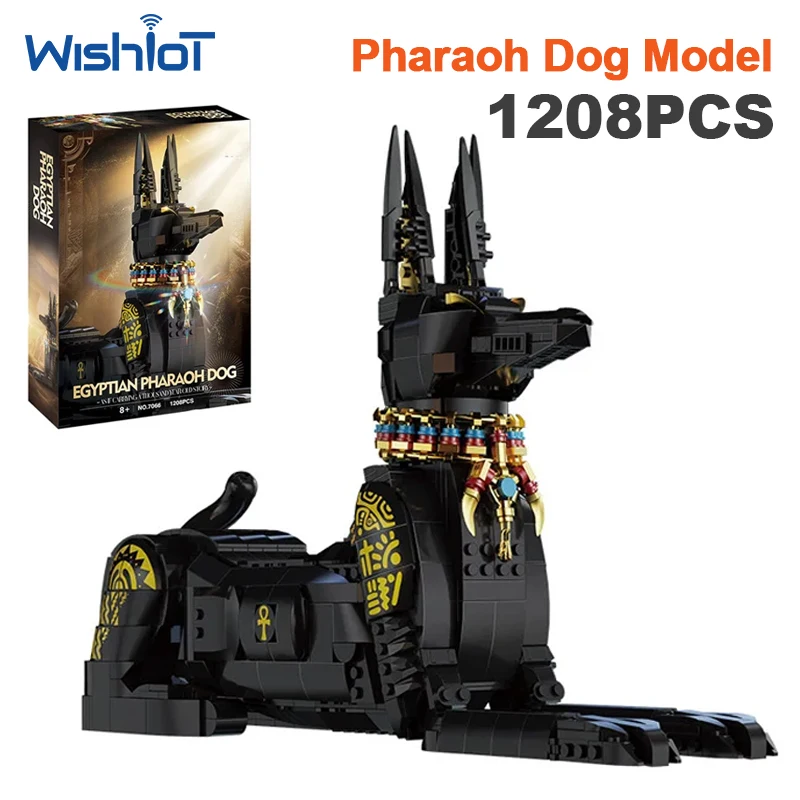 7066 1208pcs Cartoon Dog Animal Model Building Blocks Set DIY Puppy Figure Assembly Bricks Puzzle Toy Kids Gifts
