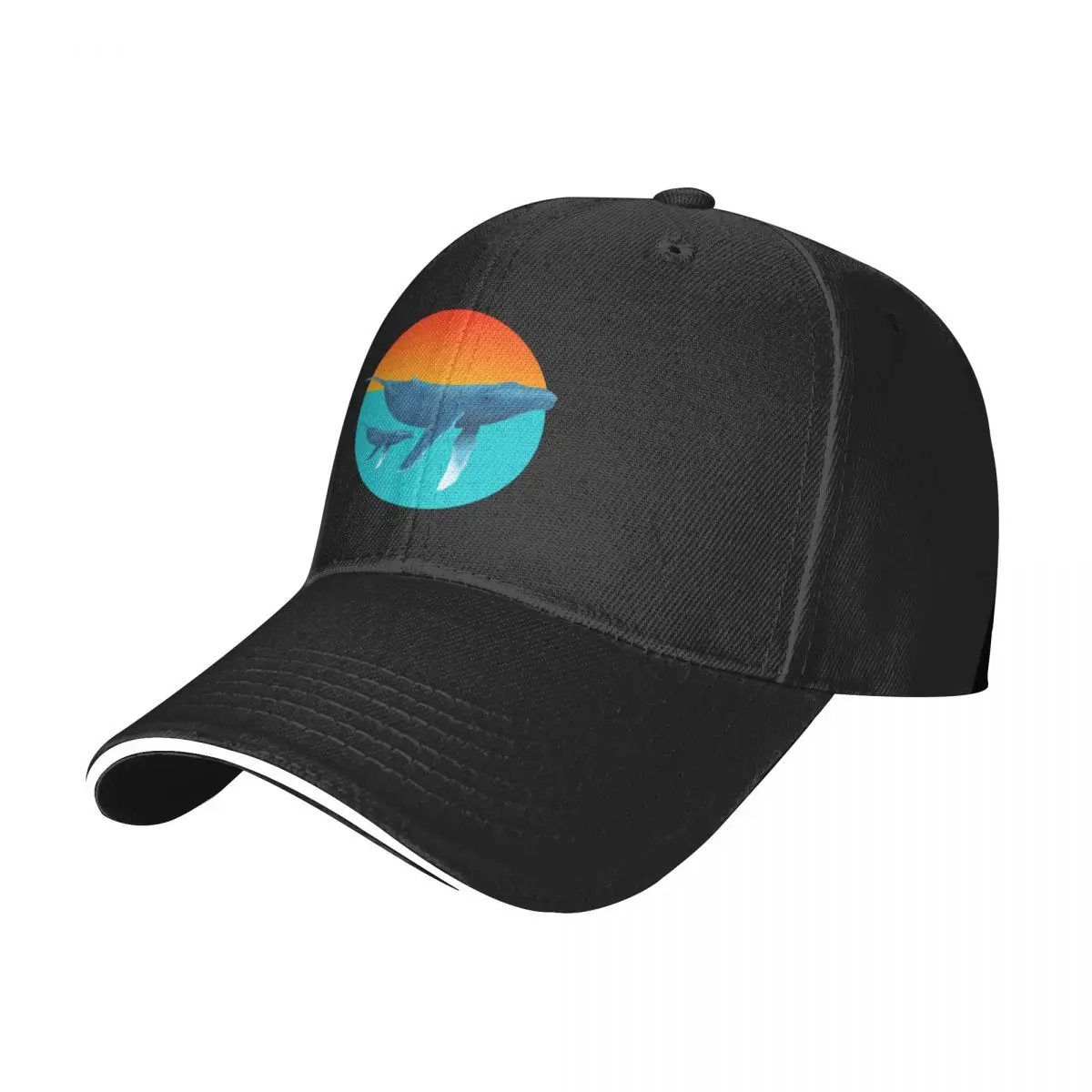 

Humpback Whale and Calf Baseball Cap Beach Bag Brand Man cap Sports Cap Golf Women Men's