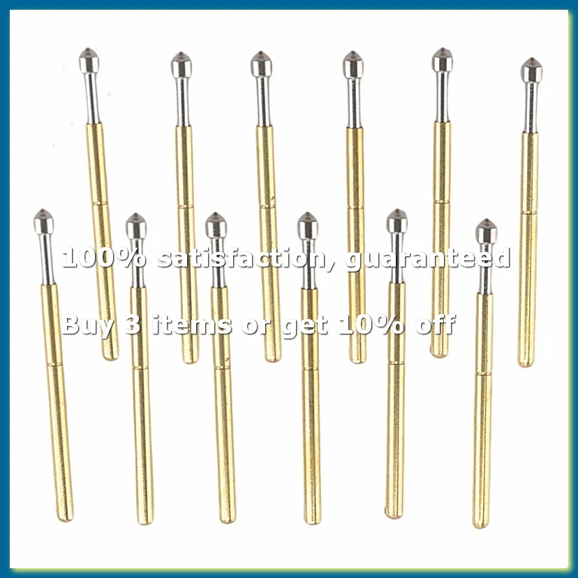 100Pcs P75-E2 Spring Test Probe Pogo Pin 1.3Mm Conical Head 1.0Mm Thimble-A62I