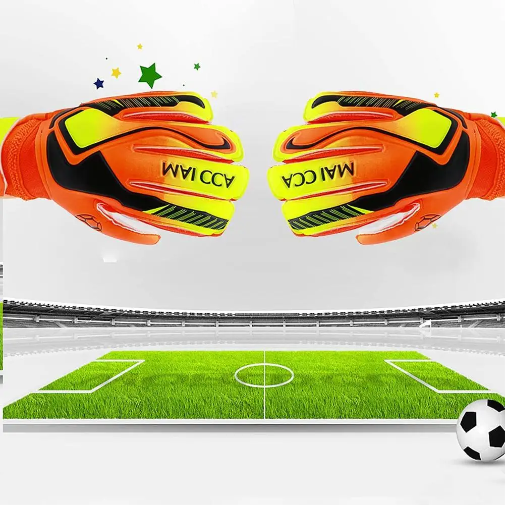 Soccer Goalkeeper Gloves for Men Children Outdoor Football Handguard Sports Gloves Non-Slip Wear-Resistant Finger Protection