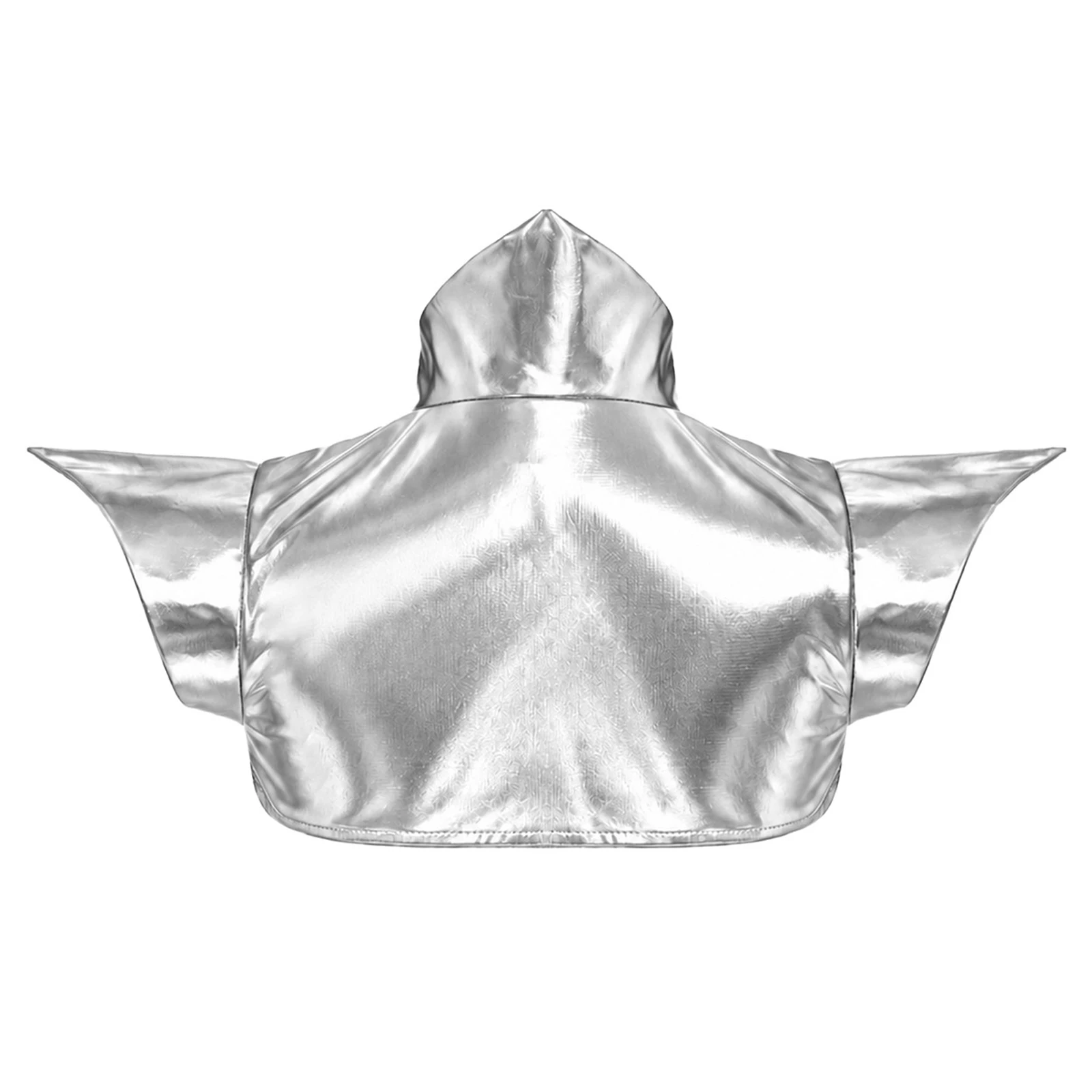 Gothic-Schulterepaulette mit Kragen für Mädchen, Pauldron-Rüstung, metallische Tanzrüstung, Steampunk-Überwurf für Halloween-Bühnenauftritte – Detail 9