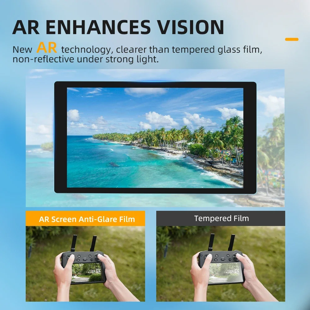 BRDRC Anti-glare Film AR Screen Film for DJI Mavic 3 Pro/Air 2S/Mini 3 ProRC Pro Remote Control Screen Full Cover HD Film