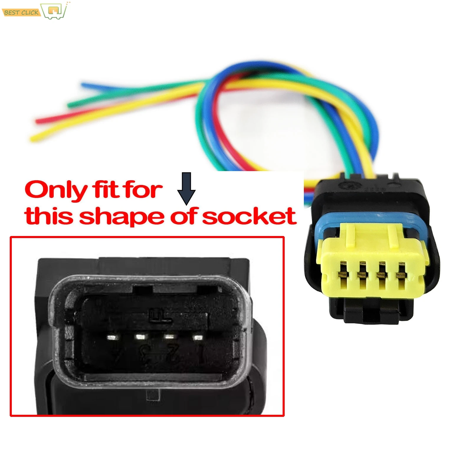 Pair For NISSAN QASHQAI J10 07-13 Rear Tail Light Brake Lamp Plug Connector Wiring Harness Loom Prewired 2010 2011 51277271
