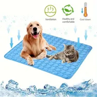 Summer Dog Cooling Mat Pet Ice Pads Cat Breathable Washable Cat Sofa Breathable Pet Blanket Mattress Pet Seat Car Dog Bed