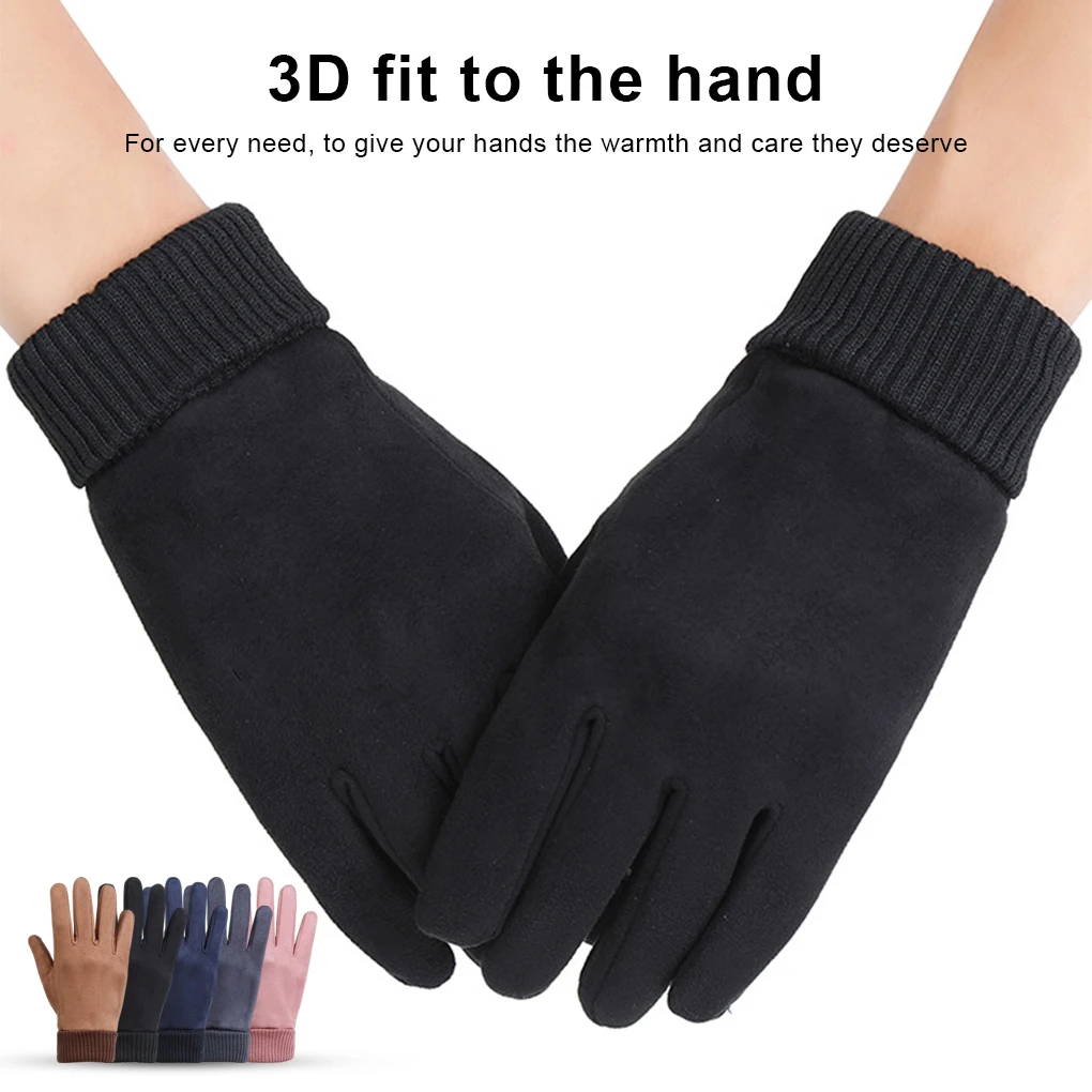 Cycling Gloves Hand Warmer Thickened Design Motorbike Mitten Sporting Equipment Non-slippery Fishing Mitten  Dark Blue