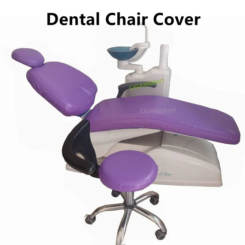 1Set Dental Unit Chair Cover Seat Sleeves Chair Parts Protector Dentist Stool Cushion Pu Leather Waterproof