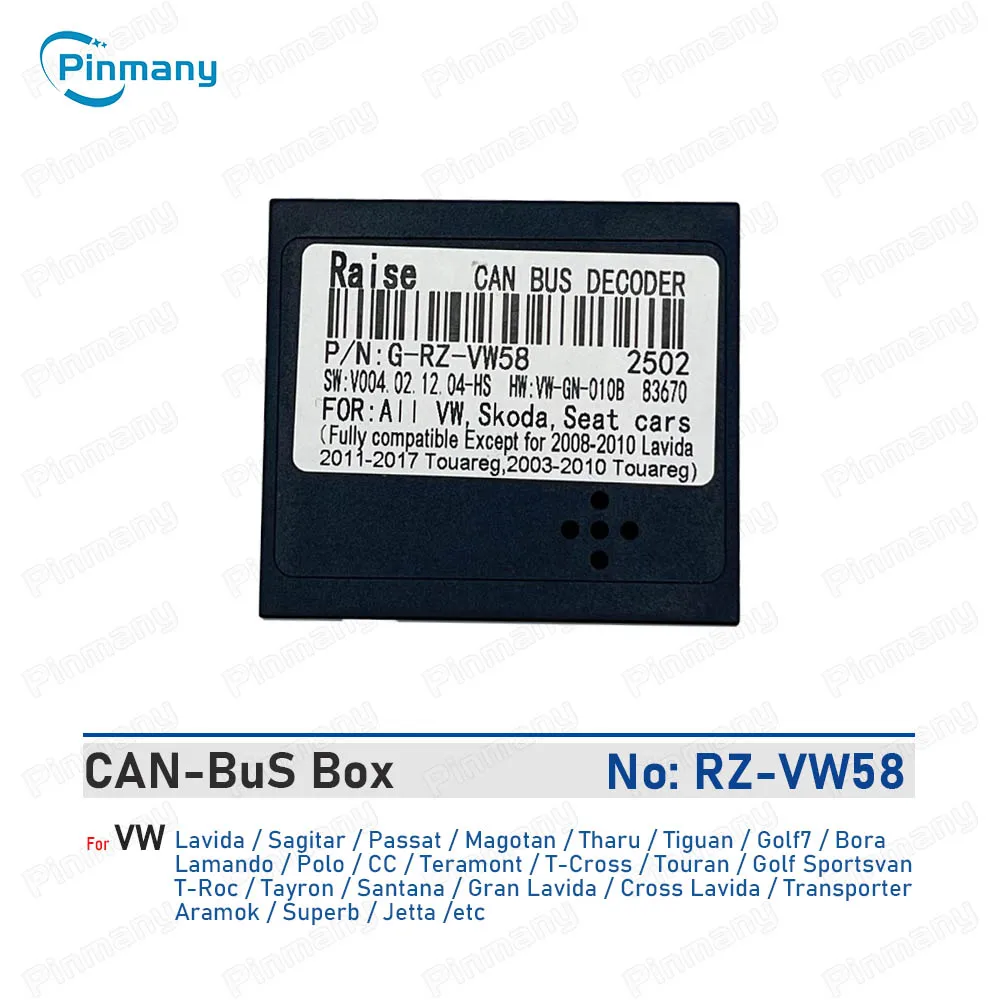 

Автомобильный адаптер CAN-шины RZ-VW58 для Volkswagen Lavida Sagitar Passat Magotan Tharu Tiguan Golf 7 Bora Lamando Polo VW CC Teramont