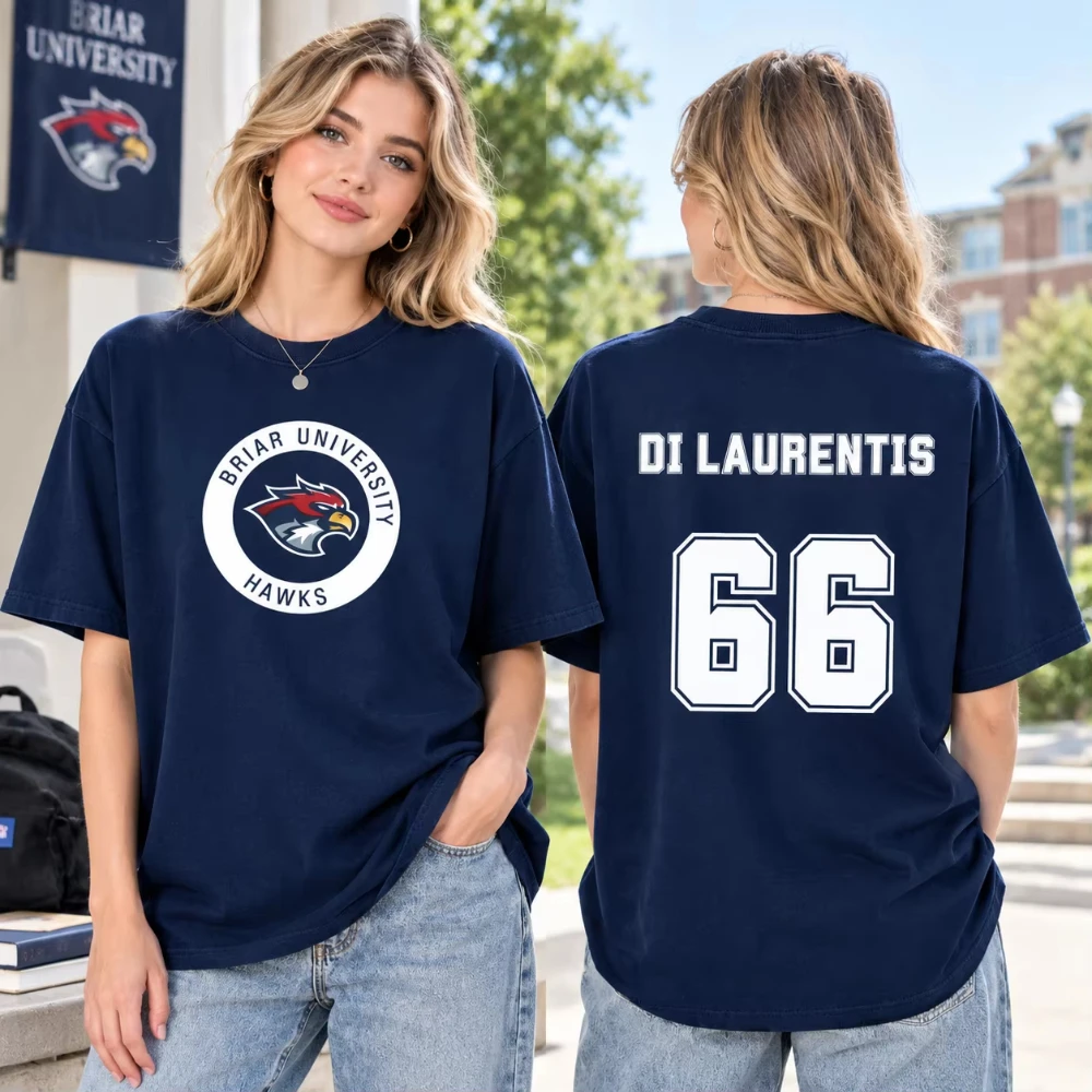 2026 American College Style Eagle Mascot Graphic T-shirt Adult And Kids Vintage Sports Number 66 Print Short Sleeve Cotton Tee