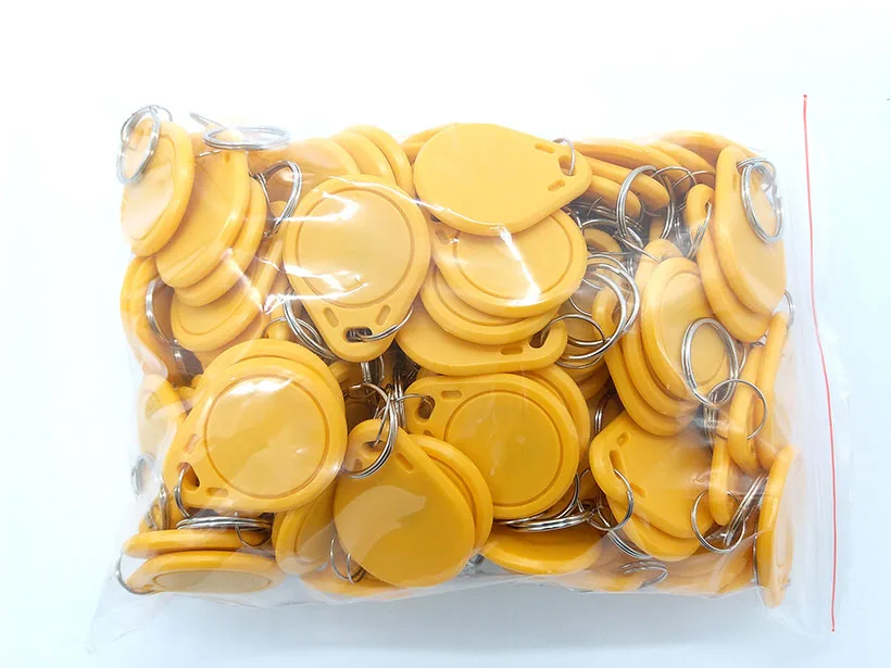 100pcs  NFC Tag ISO14443A 13.56Mhz Rfid Tags Keyfob Rewritable Compatible S50