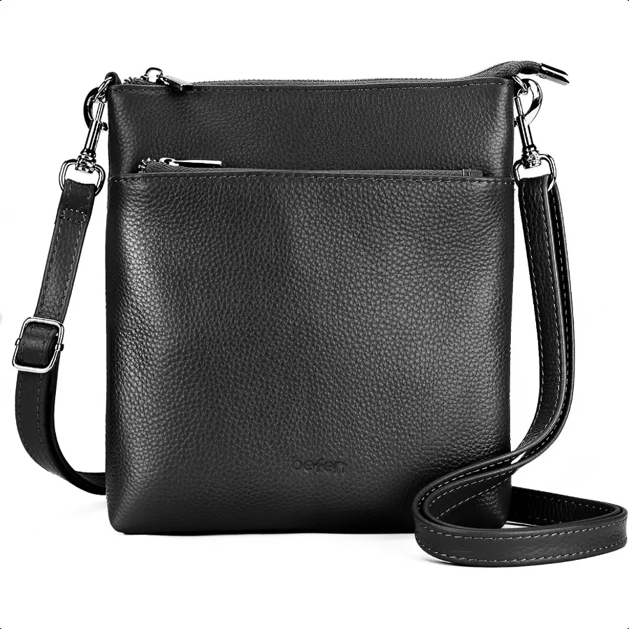 

Genuine Leather Small Crossbody Purses for Women Travel Cross Body Bags Lightweight with Adjustable Shoulder Strap