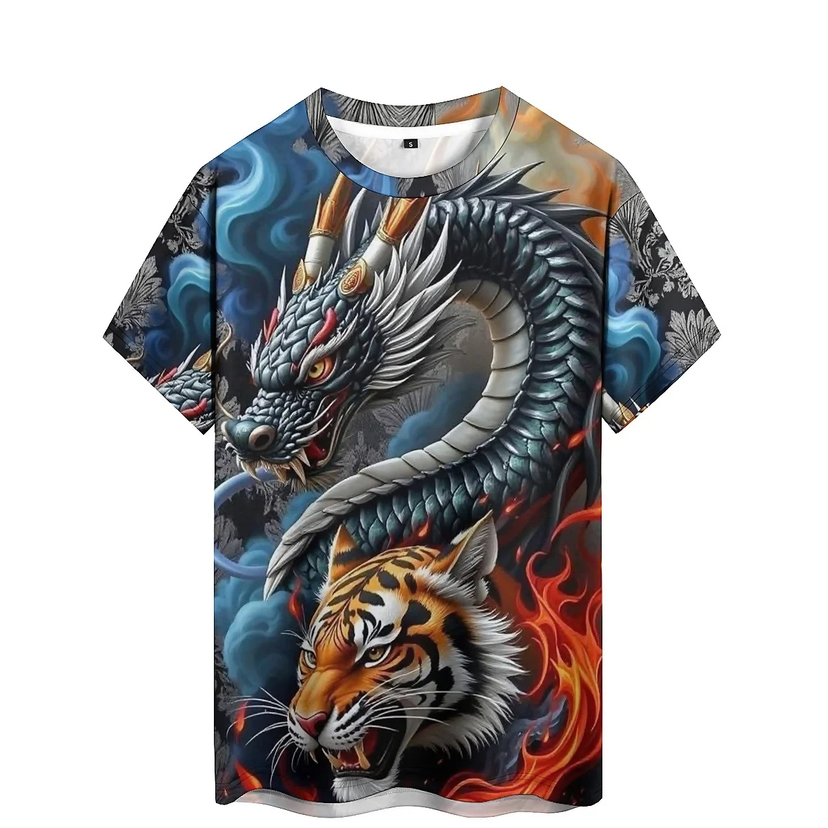 

Summer Beach American Aesthetic Men's 3D Printed Short-Sleeve T-Shirt - High-Quality Printing Youth Style