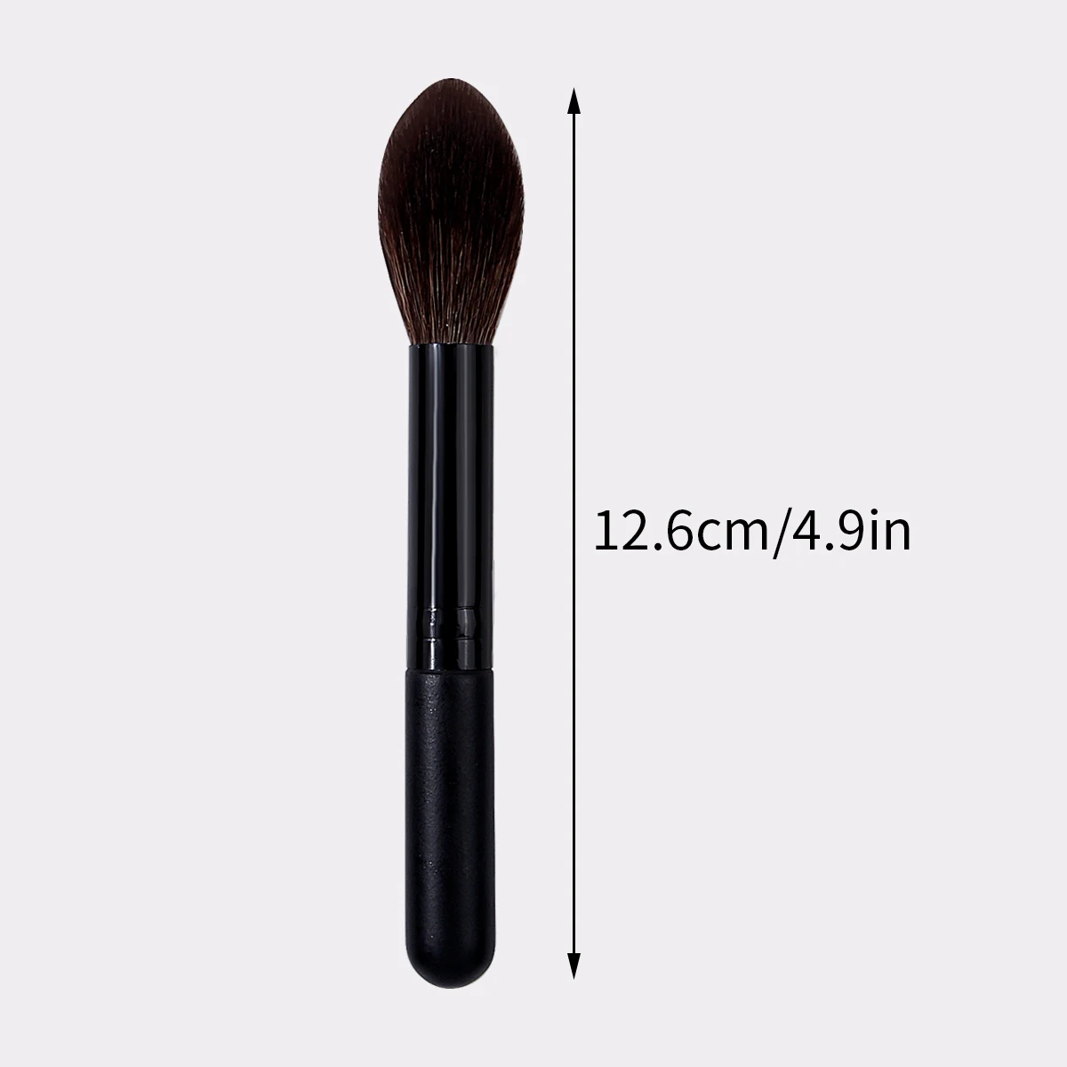 1pcs black flame brush multi-function powder blusher brush high gloss nose shadow brush super soft portable makeup brush tool