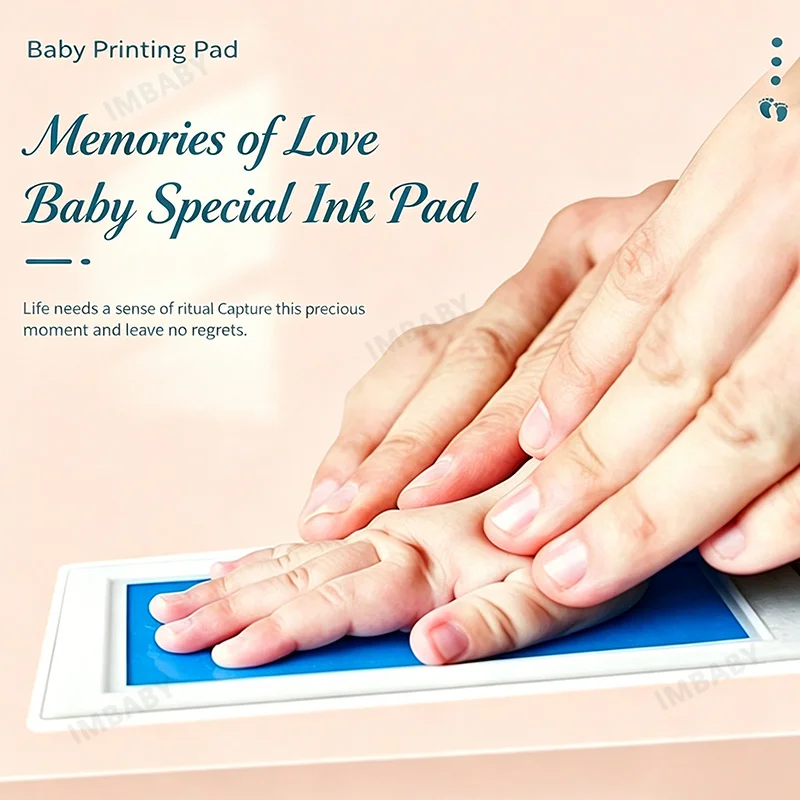 Newborn No-rinse Hand and Foot Stamp Safe Non-toxic Non Contact Skin Baby Paw Prints Souvenir Pet No Ink Hands Feet Stamp Toys - view 3