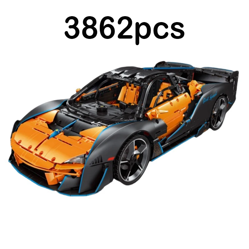 Y18001 3862pcs MOC Technical RC P1 Sports Car Building Blocks Bricks Assembling Model DIY Toys for Children Birthday Gift Set