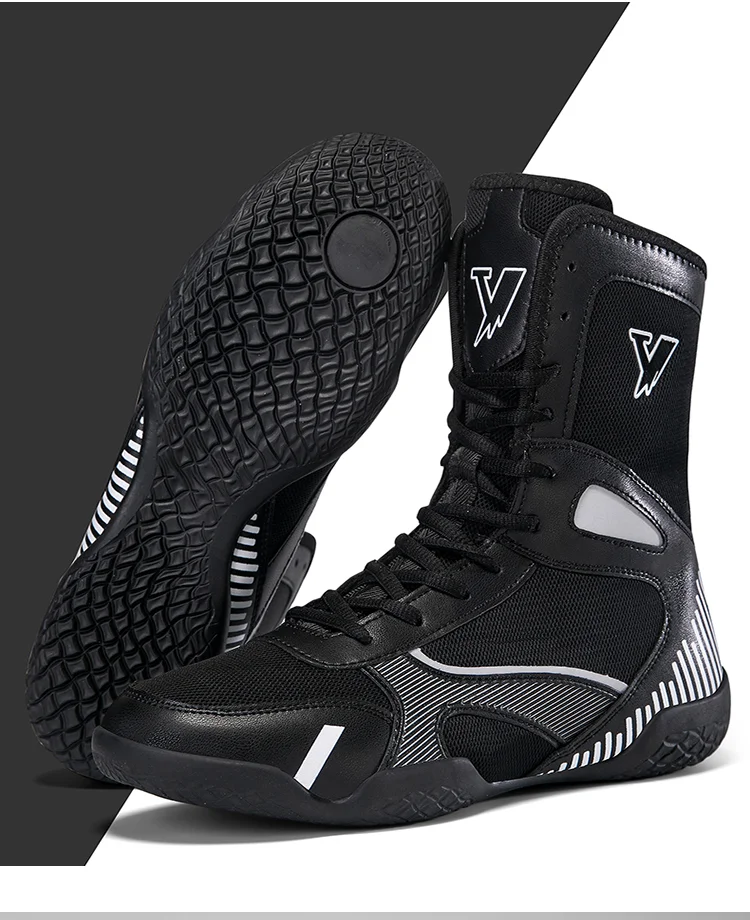 أحذية مصارعة احترافية للرجال أحذية ملاكمة قتالية قابلة للتنفس أحذية رياضية مضادة للانزلاق أحذية رياضية للملاكمة أحذية تدريب #6