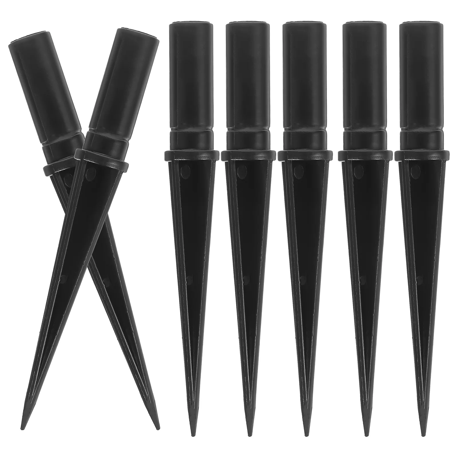 

10 Pcs Land Ground Stakes for Solar Light Outdoor Lights Nail Garden Plastic Spike Path Accessories