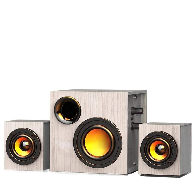 For Computer Audio Overweight Subwoofer Notebook Desktop Mini Small Multimedia Speaker Living Room Home Large Volume