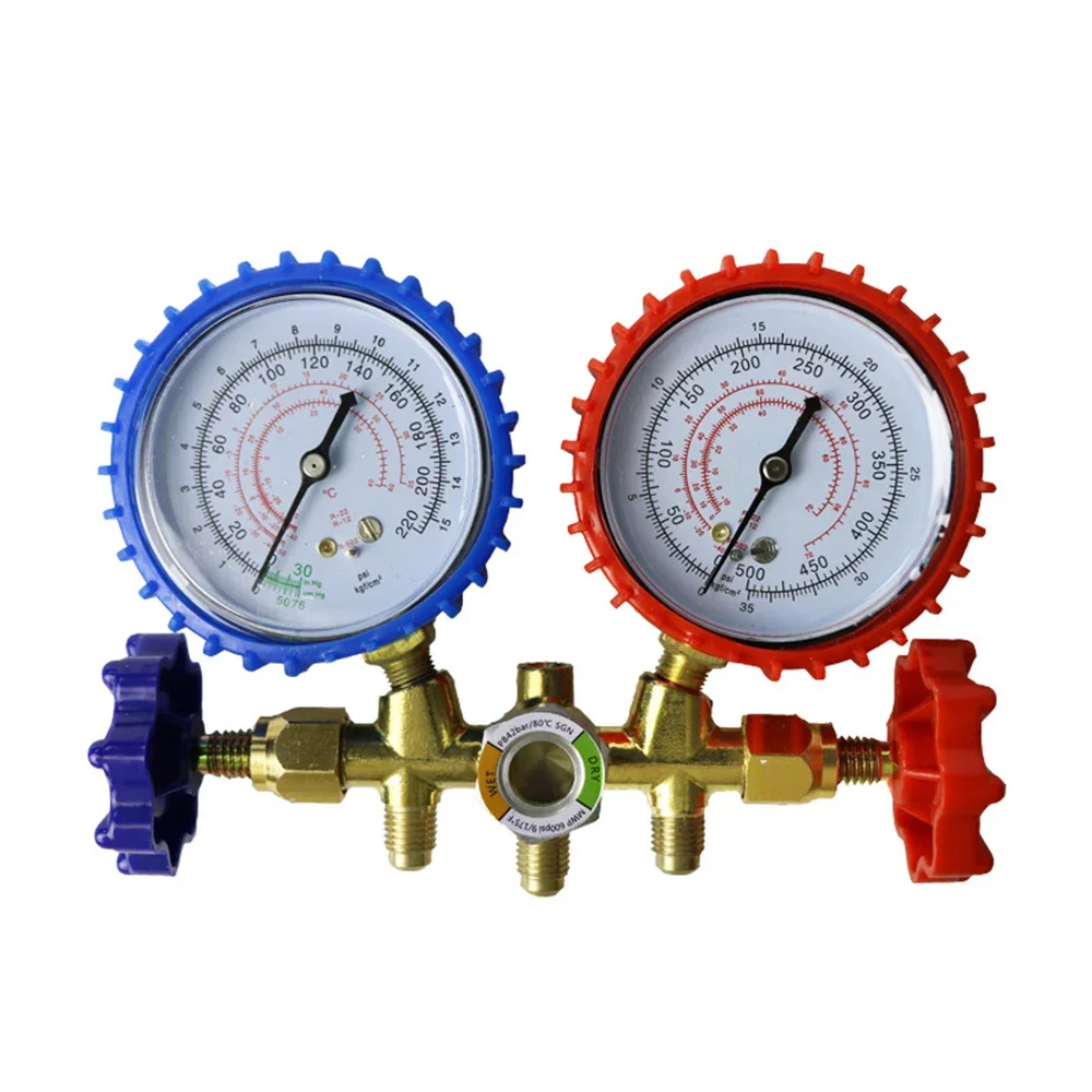 Refrigerant Manifold Gauge Air Condition Refrigeration Set Air Conditioning Tools for R12 R22 R502 R134A R404A R410A