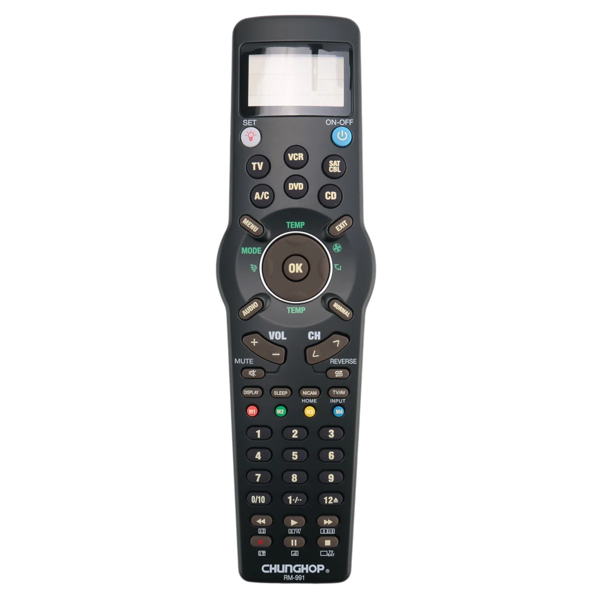 RM991 Smart Universal Remote Control Multifunctional Learning Remote Control for TV/,DVD CD,VCR,SAT/CABLE and A/C