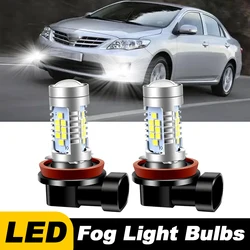 2pcs For Toyota Corolla 2009 2010 2011 2012 2013 2014 2015 2016 Car LED Front Fog Light Blubs H11H8 H16JP Lamp 6000k Accessories
