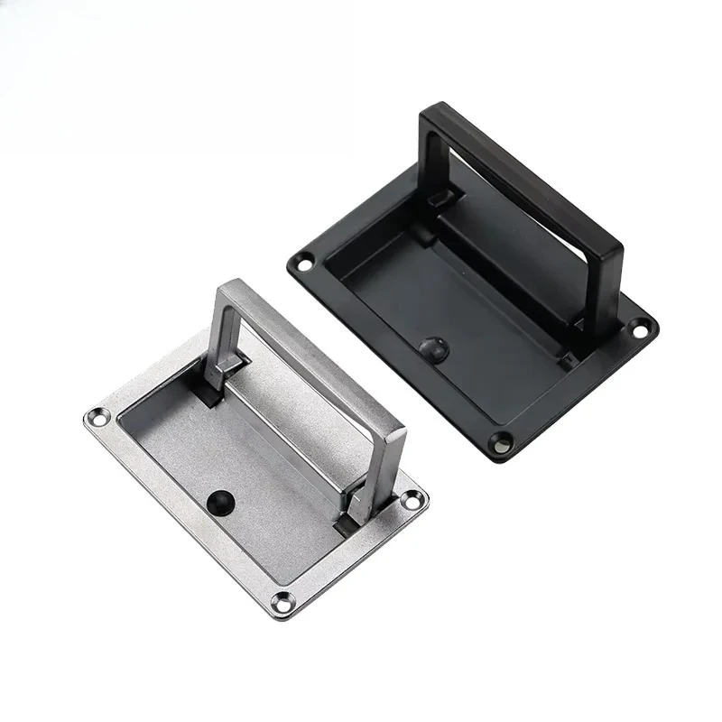 3pcs Zinc Alloy Embedded Folding Door Handles for Industrial Equipment Boxes and Electrical Cabinets Design