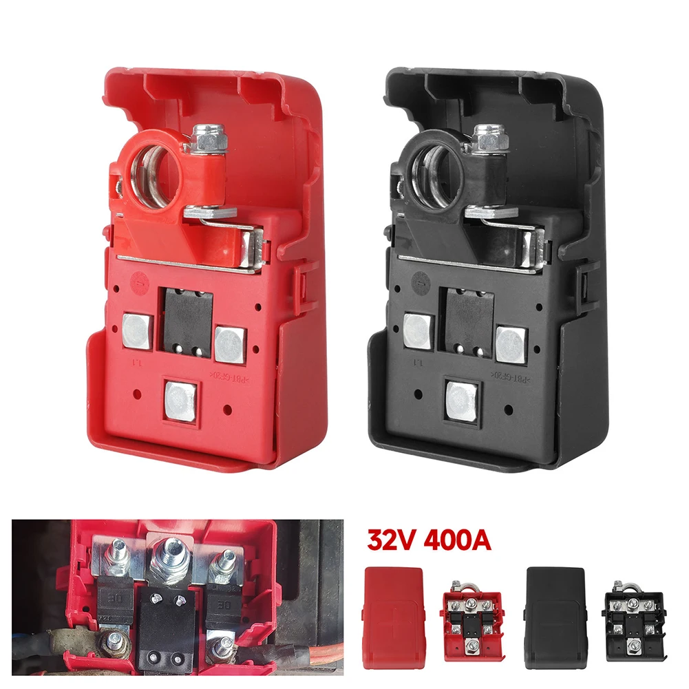 

32V 400A Car Release Battery Terminal Fused Distribution Clamp Connectors For Opel Movano 1998-2003 Renault Master