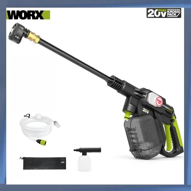 Worx Wireless Car Washer WU633 Brushless 20v 3.5L/min High 25bar Low 15bar for Home and Garden Cleaning Share Battery Platform