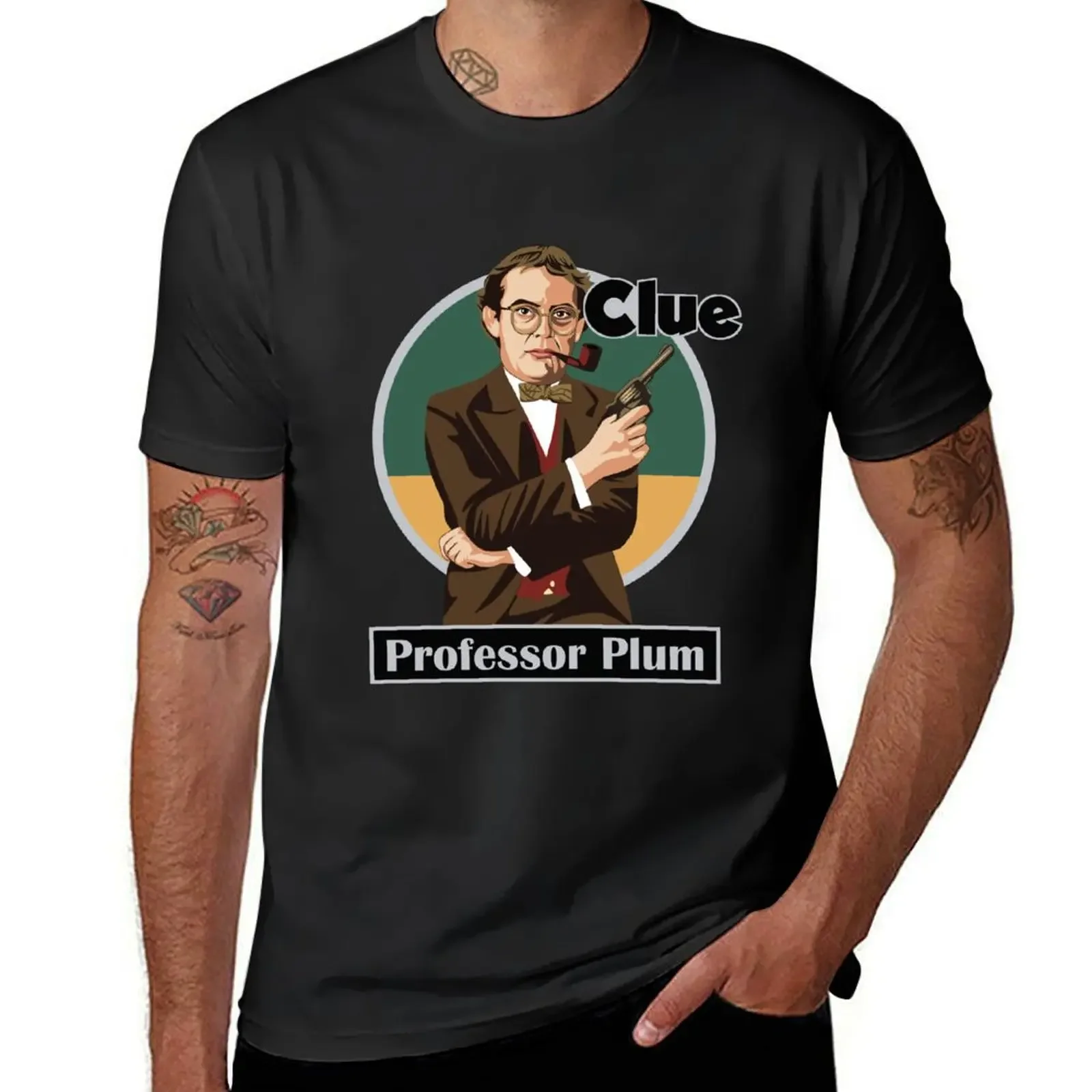 CLUE Professor Plum T-Shirt heavyweights vintage t shirts customs tee shirts for men