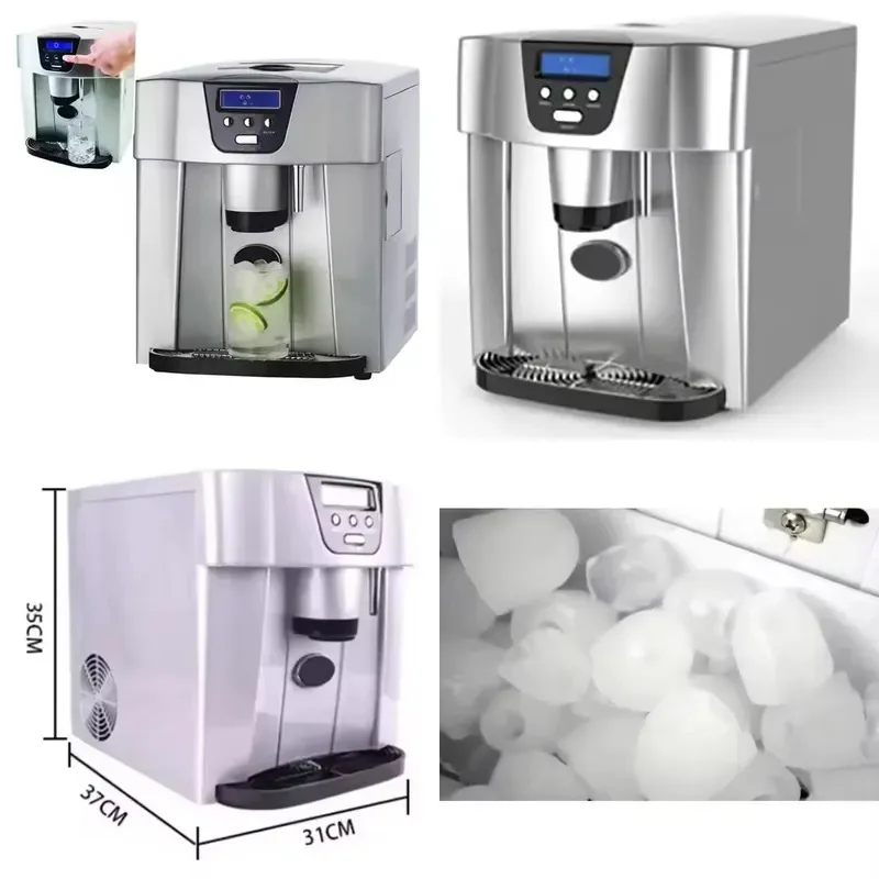 Compact Countertop Automatic Compressor Cooling Portable Ice Maker Household Ball Ice