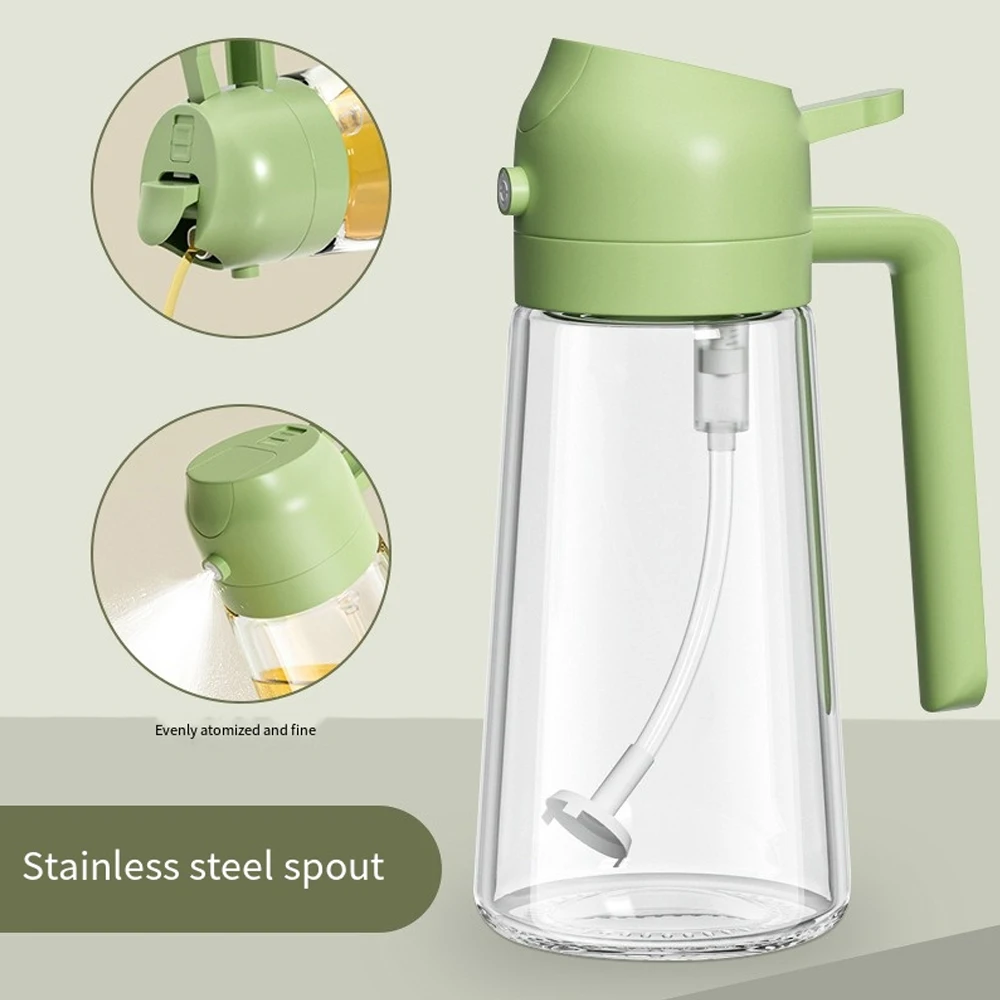 Press type glass oil Spray Oil Bottle Spray Oil Dispenser Oil Jar BBQ Kitchen Baking Roasting Picnic Kitchen Toolglass oil spray image 5