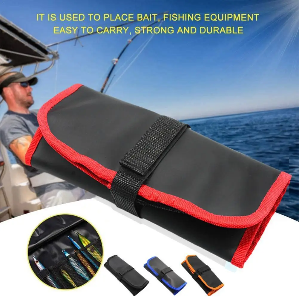 Fishing Lure Storage Bag Lure Organizer Bait Fishing Lure Jig Pocket Large Capacity Lure Wallet Waterproof Polyester Multipurpos