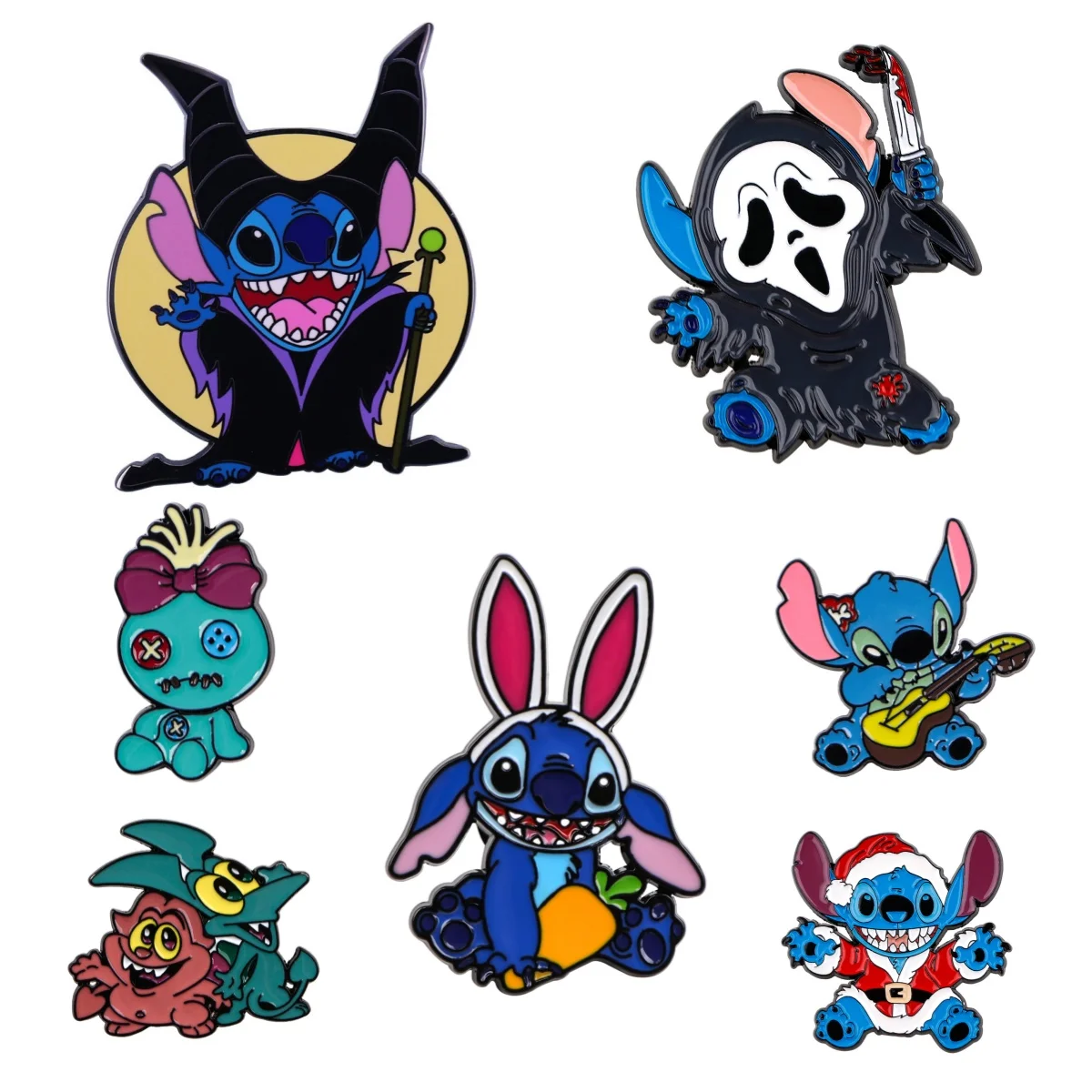 Alfileres esmaltados de extraterrestres bonitos, Pin de personajes de dibujos animados, insignia en mochila, broche de solapa, accesorios de disfraz, regalos de joyería de moda