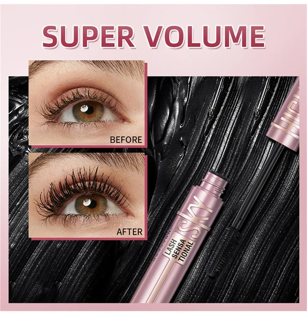 Mascara Eyelashes Lengthening Waterproof Long Lasting Silky Lash Black Eyelashes Extension Make Up Beauty Eye Korean Cosmetic