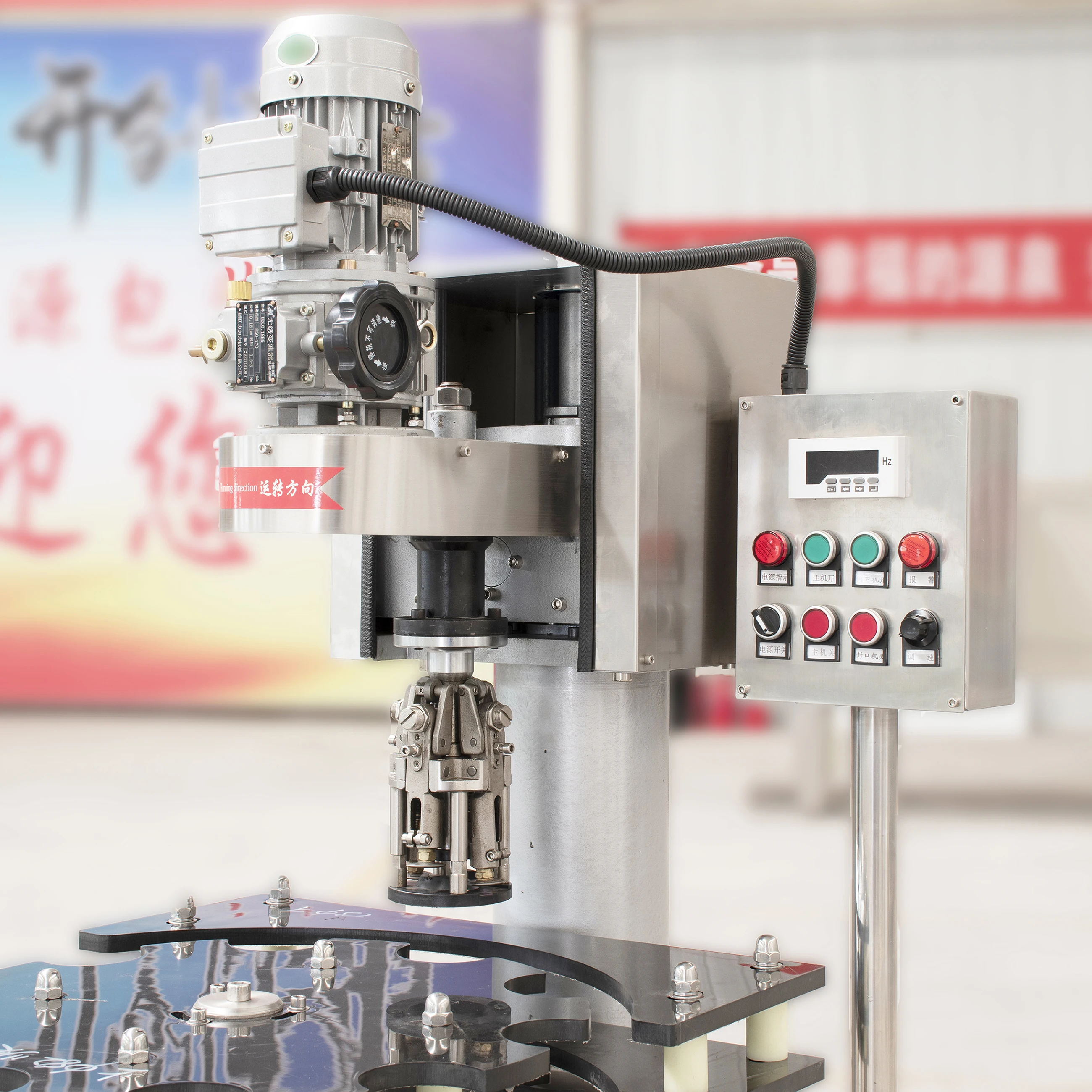 Automatic Single Head Capping Machine For Aluminum Ropp Cap Glass Bottle Screw Capper