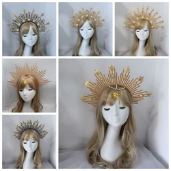 Vintage Tiaras for Goddess Women Halo Crown DIY Princess Headpieces Party