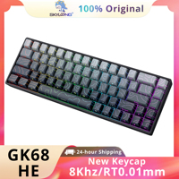 SKYLOONG GK68 HE Magnectic Keyboard 8Khz 65% Low Profile Gaming Keybaord Rapid Trigger RGB LED PBT Keycap Gamer Keyboard for PC