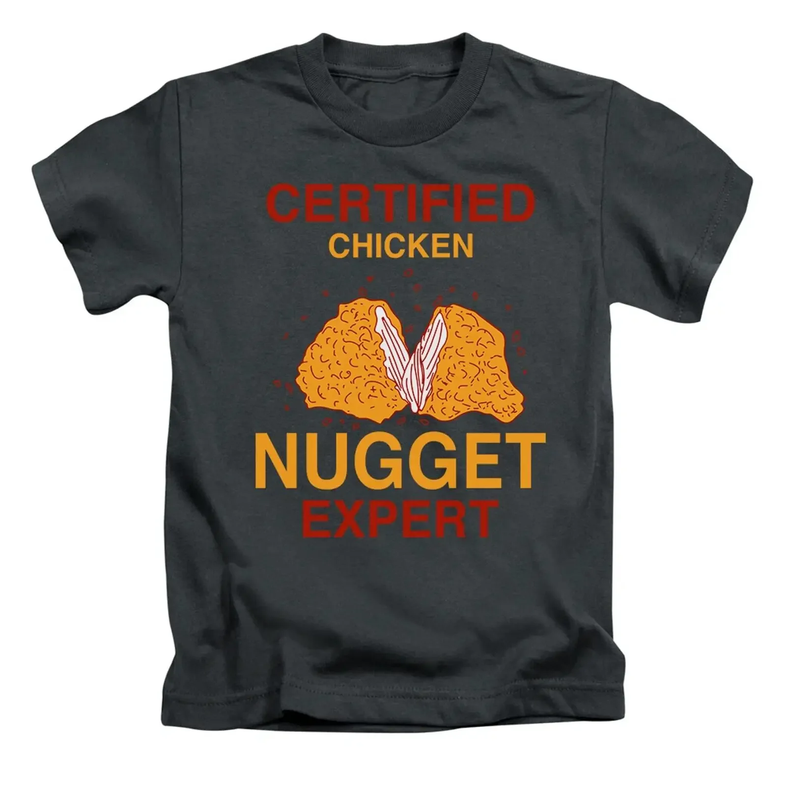 T Shirt zertifiziert Chicken Nugget Expert lustig Erwachsene Top Essen Damen Herren vintage Washed designer clothes Unisex