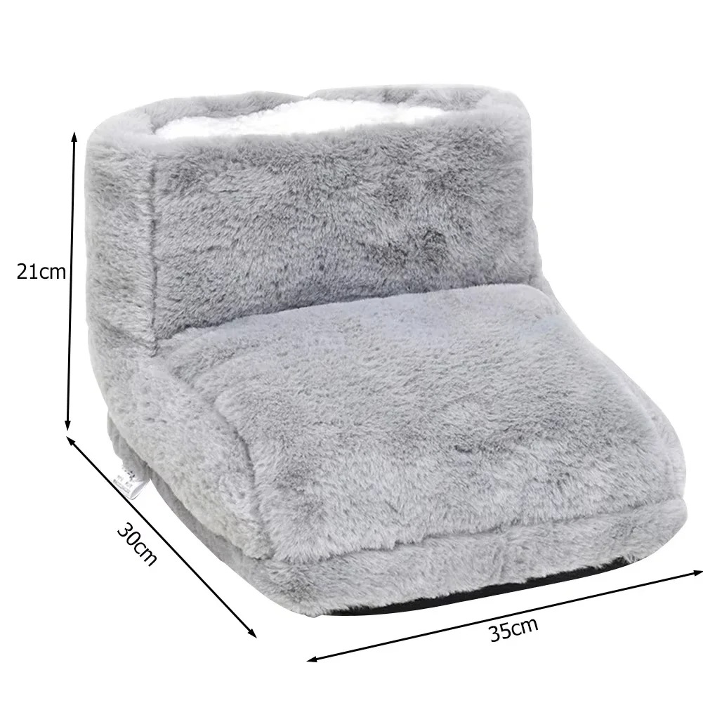 Electric Foot Warmer Heating Pad USB Charging Double Feet Slippers Washable Detachable Foot Stove for Home Bedroom Sleeping