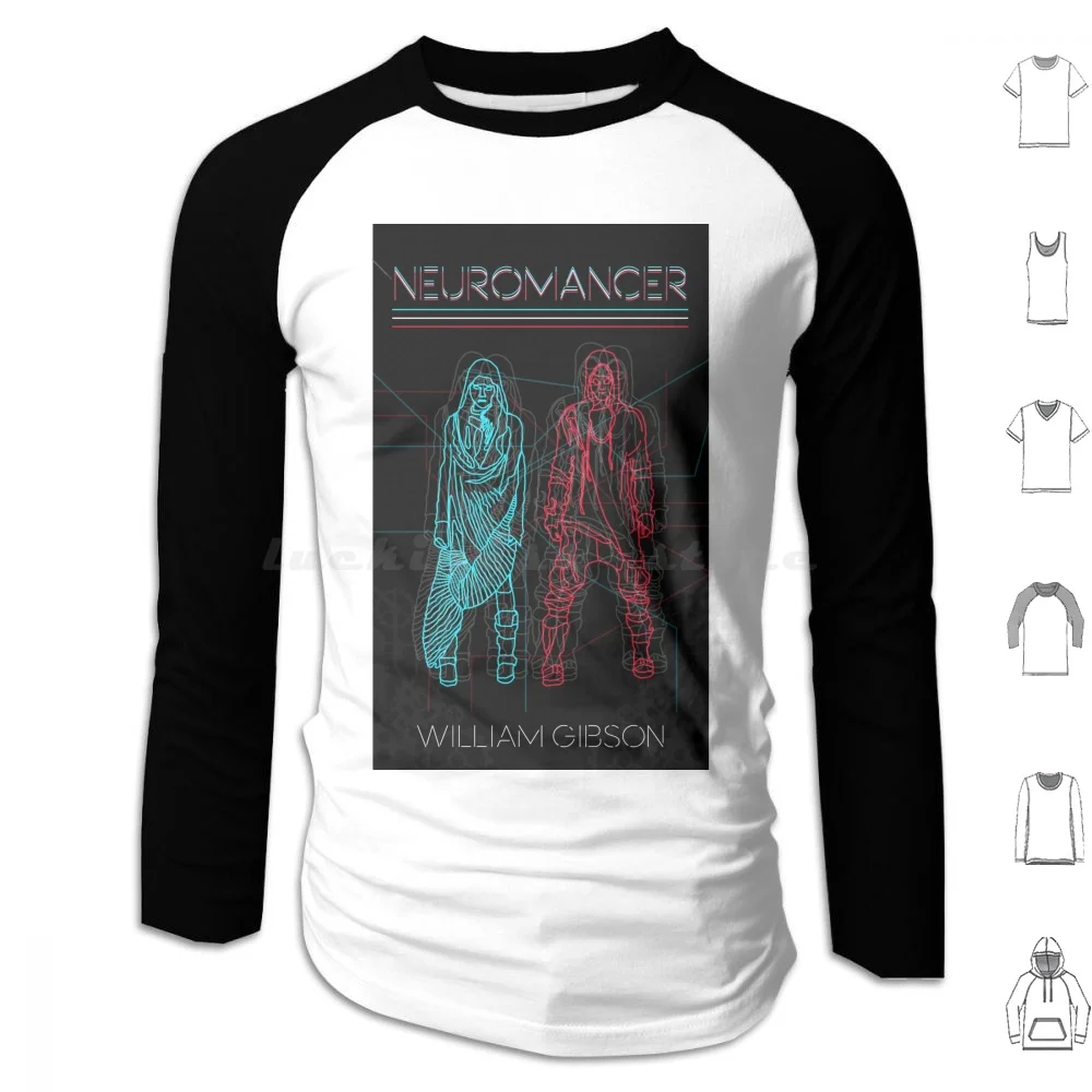 Neuromancer」 4060 هوديس كم طويل ويليام روبوت سليك هنري سايبورغ جوني ميمونيك سالي المقصات المستقبلية