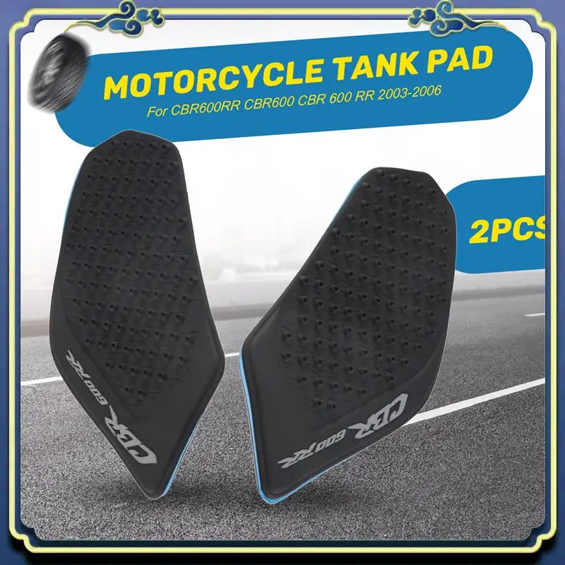 

AU16-Motorcycle Anti Slip Sticker Tank Traction Pad Side Knee Grip Protector For Honda CBR600RR CBR600 CBR 600 RR 2003-2006