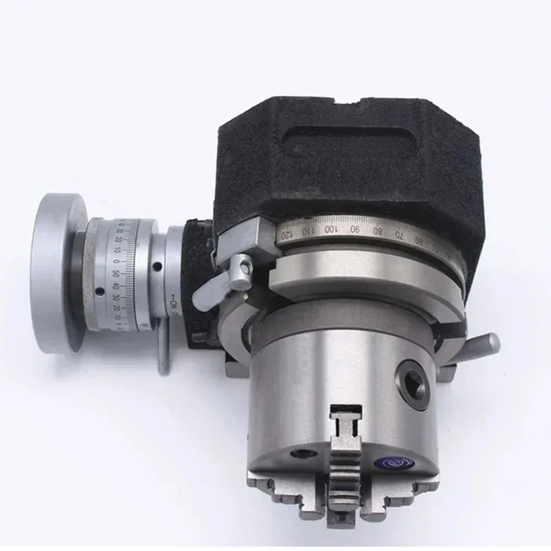 

【From China】4/6 inche Three-jaw Chuck Milling mahine Indexing Head Rotary Table Universal Indexing Plate Rotating Vertical Horiz