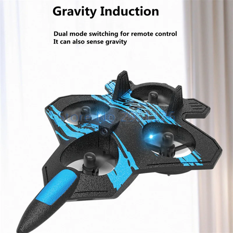 G-Sensor Light Foam Remote Control Aircraft 2.4G 4K Image Transmission Headless Mode One Key Take Off RC Drone Quadcopter Toy