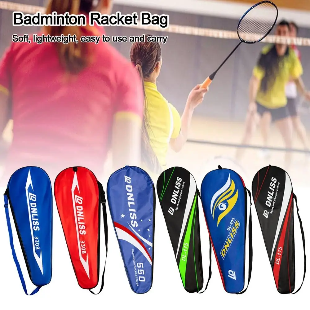 1 PC Thick Badminton Racket Bag Oxford Portable Badminton Racket Cover Tennis Storage Badminton Racket Badminton Accessories