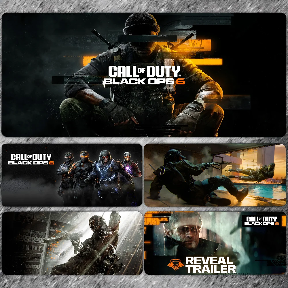 Call Of Duty Black Ops 6 Mousepad Large Keyboard Desk Mat Gaming Mouse Pad LockEdge Non-slip Mat