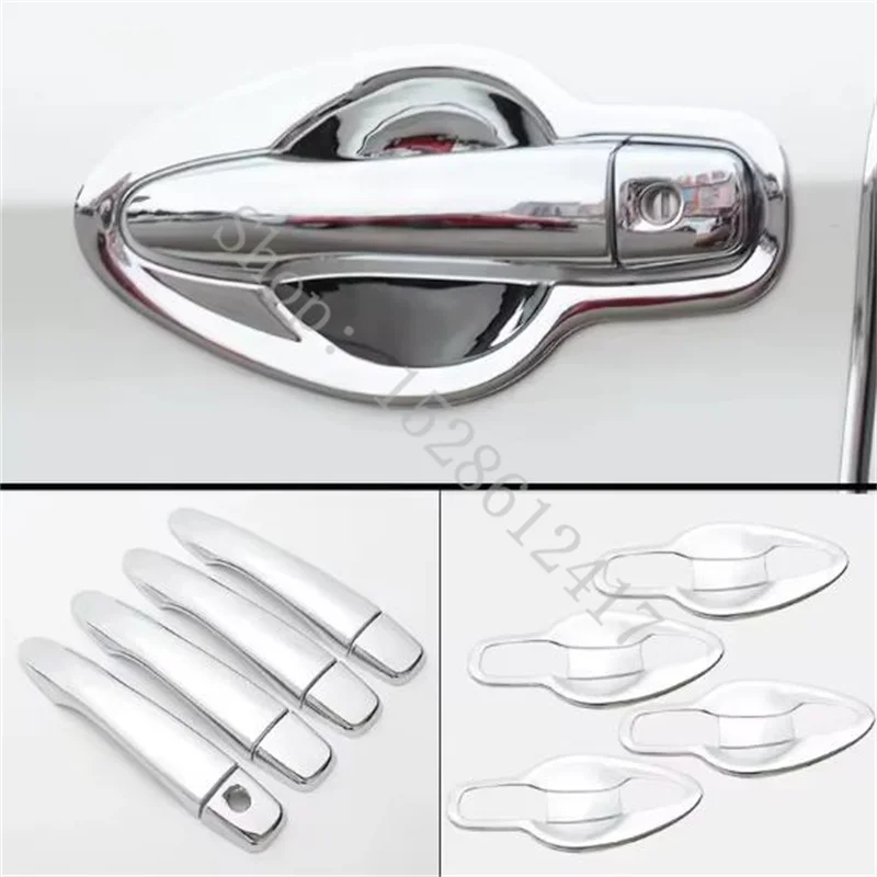 

for Nissan Qashqai J11 2016 2017~2025 Car Styling ABS Chrome and carbon fiber black Door Handle Cover Door Handle Cover Trims
