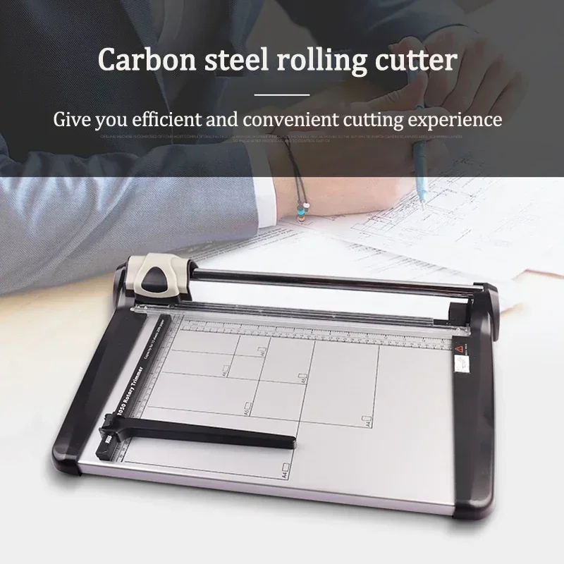 

New Upgrade 3051 Carbon Steel Rolling Paper Knife ID Photo Splitting Machine Precision Paper Photo Trimmer Leather Work Permit C